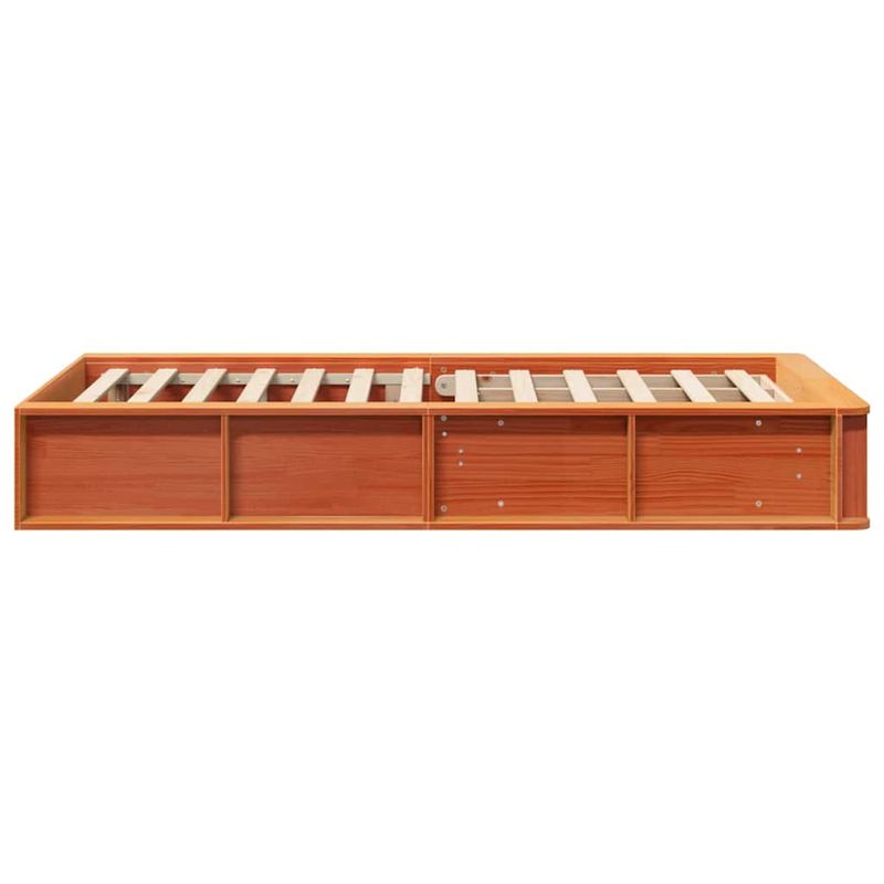 Casa si Gradina - Mobilier - Paturi si accesorii - Paturi - Cadru de pat Maroniu cerat 80 x 200 cm Lemn de pin masiv - Infinity.ro