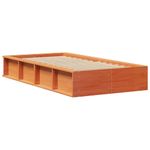 Casa si Gradina - Mobilier - Paturi si accesorii - Paturi - Cadru de pat Maroniu cerat 80 x 200 cm Lemn de pin masiv - Infinity.ro