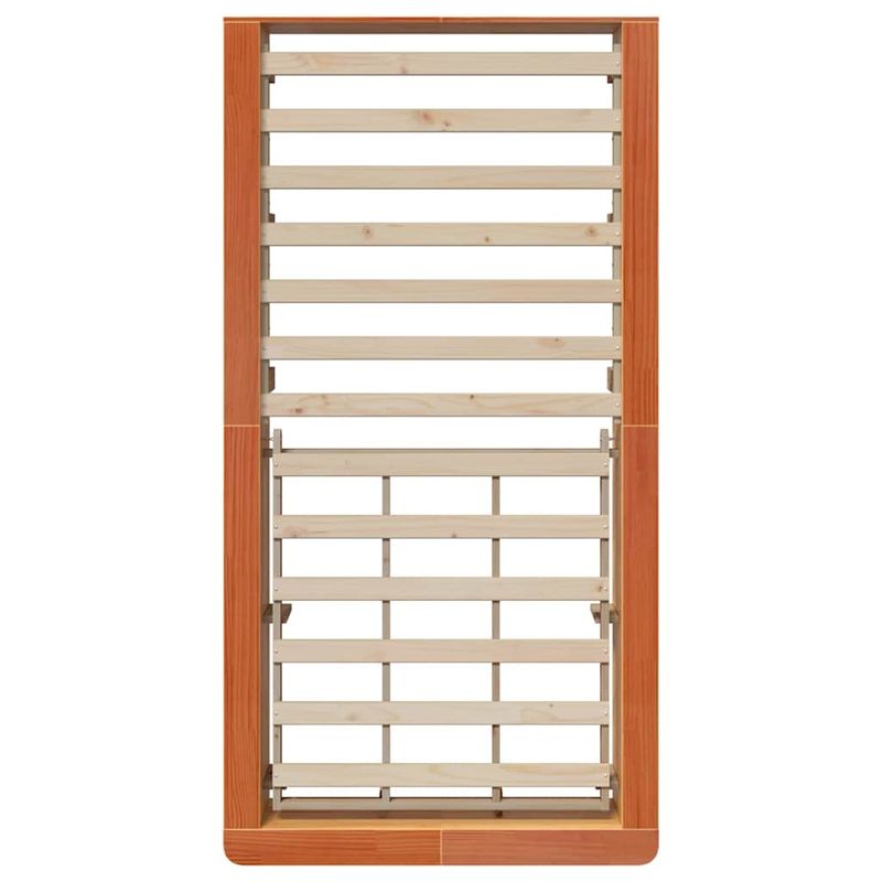 Casa si Gradina - Mobilier - Paturi si accesorii - Paturi - Cadru de pat Maroniu cerat 80 x 200 cm Lemn de pin masiv - Infinity.ro
