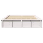 Casa si Gradina - Mobilier - Paturi si accesorii - Paturi - Cadru de pat Alb 135 x 190 cm Lemn de pin masiv - Infinity.ro