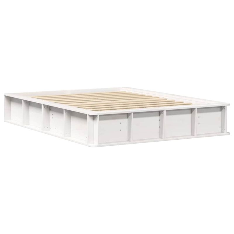 Casa si Gradina - Mobilier - Paturi si accesorii - Paturi - Cadru de pat Alb 120 x 190 cm Lemn de pin masiv - Infinity.ro
