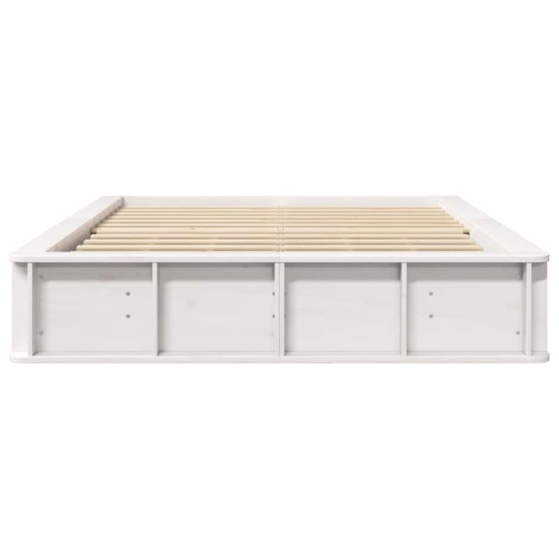 Casa si Gradina - Mobilier - Paturi si accesorii - Paturi - Cadru de pat Alb 120 x 190 cm Lemn de pin masiv - Infinity.ro