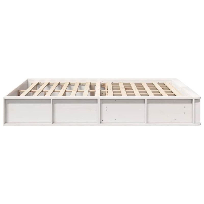 Casa si Gradina - Mobilier - Paturi si accesorii - Paturi - Cadru de pat Alb 150 x 200 cm Lemn de pin masiv - Infinity.ro