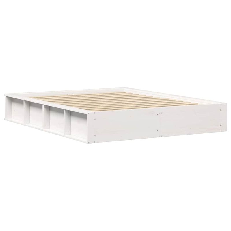 Casa si Gradina - Mobilier - Paturi si accesorii - Paturi - Cadru de pat Alb 150 x 200 cm Lemn de pin masiv - Infinity.ro
