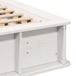 Casa si Gradina - Mobilier - Paturi si accesorii - Paturi - Cadru de pat Alb 150 x 200 cm Lemn de pin masiv - Infinity.ro