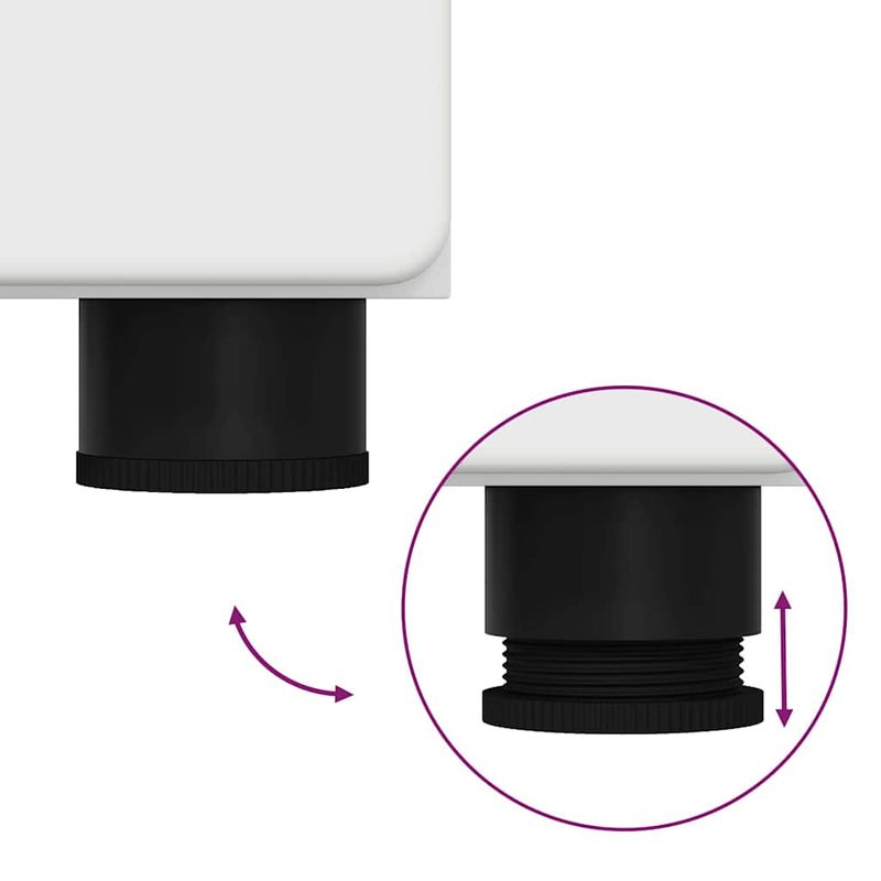 Casa si Gradina - Mobilier - Mobilier baie - Corpuri baie - Set de mobilier pentru baie cu sertar TULUM Alb Lemn compozit - Infinity.ro