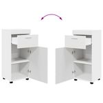 Casa si Gradina - Mobilier - Mobilier baie - Corpuri baie - Set de mobilier pentru baie cu sertar TULUM Alb Lemn compozit - Infinity.ro