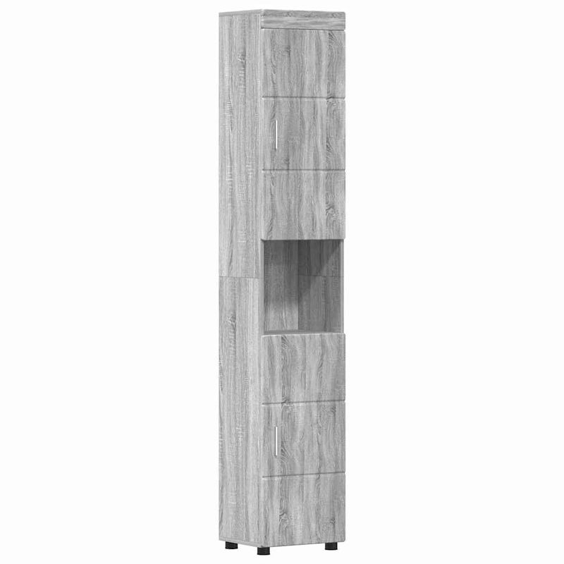 Casa si Gradina - Mobilier - Mobilier baie - Corpuri baie - Set de mobilier pentru baie TULUM Gri Sonoma Lemn compozit - Infinity.ro