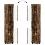 Casa si Gradina - Mobilier - Mobilier baie - Corpuri baie - Set de mobilier pentru baie TULUM Stejar fumuriu Lemn compozit - Infinity.ro