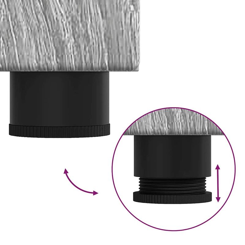 Casa si Gradina - Mobilier - Mobilier baie - Corpuri baie - Set de mobilier pentru baie TULUM Gri Sonoma Lemn compozit - Infinity.ro