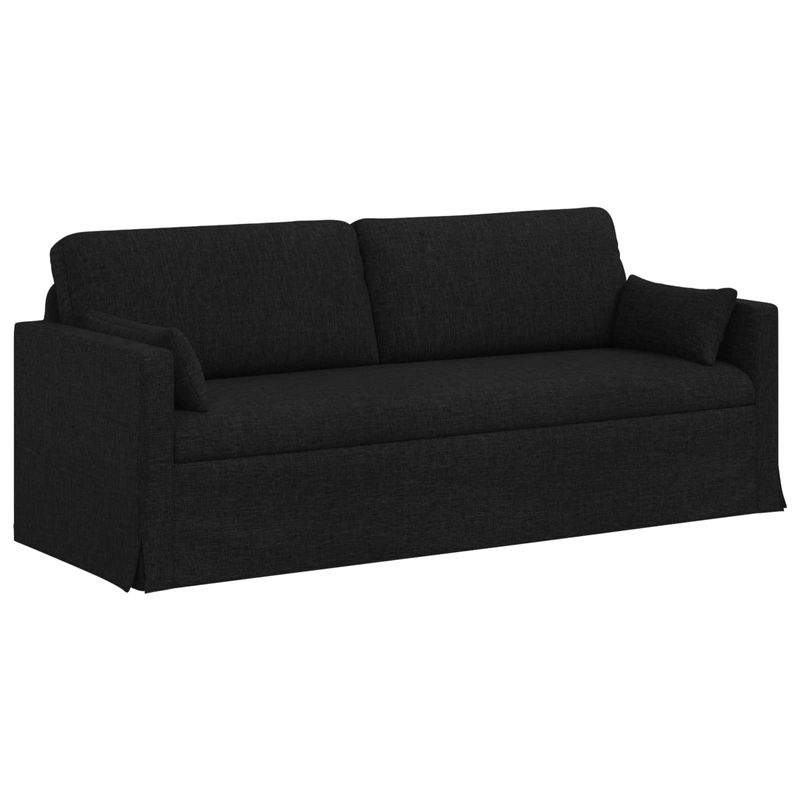Casa si Gradina - Mobilier - Canapele si coltare - Canapele - Canapea 180cm 2 pcs Negru Metal - Infinity.ro
