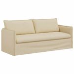 Casa si Gradina - Mobilier - Canapele si coltare - Canapele - Canapea 180cm 2 pcs Crem Metal - Infinity.ro