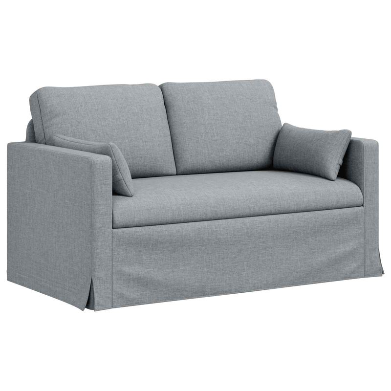 Casa si Gradina - Mobilier - Canapele si coltare - Canapele - Canapea 120cm 2 pcs Gri deschis Metal - Infinity.ro