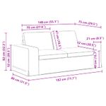 Casa si Gradina - Mobilier - Canapele si coltare - Canapele - Canapea 140cm 2 pcs Verde inchis Metal - Infinity.ro