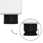 Casa si Gradina - Mobilier - Mobilier baie - Corpuri baie - Set de mobilier pentru baie TULUM Alb lucios Lemn compozit - Infinity.ro