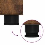 Casa si Gradina - Mobilier - Mobilier baie - Corpuri baie - Set de mobilier pentru baie TULUM Stejar fumuriu Lemn compozit - Infinity.ro