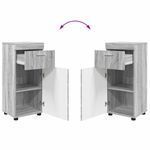 Casa si Gradina - Mobilier - Mobilier baie - Corpuri baie - Set de mobilier pentru baie TULUM Gri Sonoma Lemn compozit - Infinity.ro