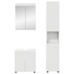 Casa si Gradina - Mobilier - Mobilier baie - Corpuri baie - Set de mobilier pentru baie cu raft TULUM Alb Lemn compozit - Infinity.ro
