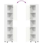 Casa si Gradina - Mobilier - Mobilier baie - Corpuri baie - Set de mobilier pentru baie cu raft TULUM Alb Lemn compozit - Infinity.ro
