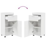 Casa si Gradina - Mobilier - Mobilier baie - Corpuri baie - Set de mobilier pentru baie TULUM Alb lucios Lemn compozit - Infinity.ro