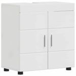 Casa si Gradina - Mobilier - Mobilier baie - Corpuri baie - Set de mobilier pentru baie TULUM Alb lucios Lemn compozit - Infinity.ro
