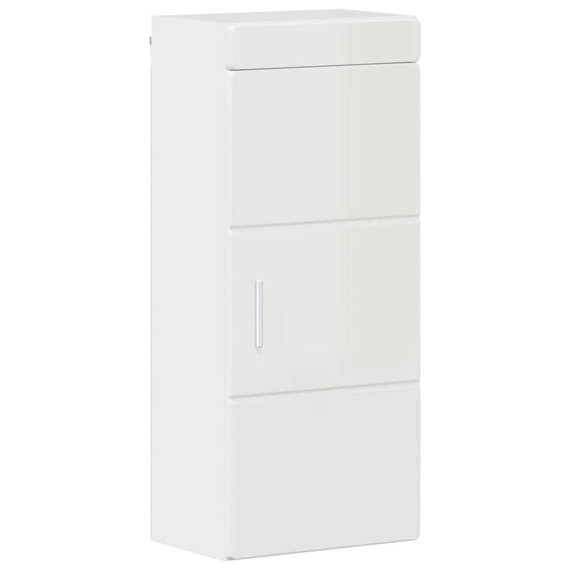 Casa si Gradina - Mobilier - Mobilier baie - Corpuri baie - Set de mobilier pentru baie TULUM Alb lucios Lemn compozit - Infinity.ro