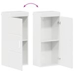 Casa si Gradina - Mobilier - Mobilier baie - Corpuri baie - Set de mobilier pentru baie TULUM Alb lucios Lemn compozit - Infinity.ro