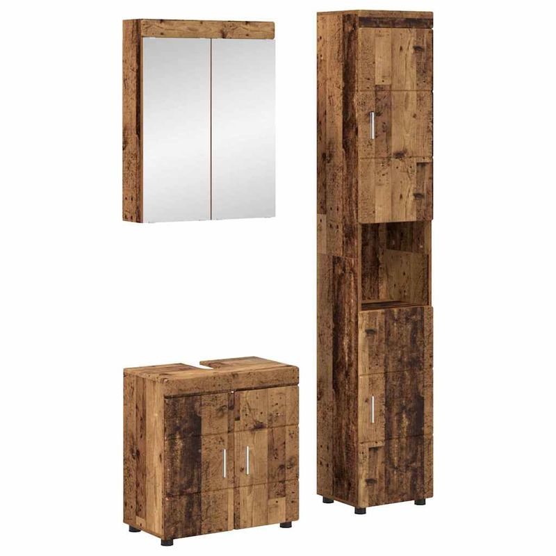 Casa si Gradina - Mobilier - Mobilier baie - Corpuri baie - Set de mobilier pentru baie TULUM Lemn vechi Lemn compozit - Infinity.ro