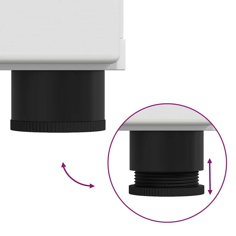 Casa si Gradina - Mobilier - Mobilier baie - Corpuri baie - Set de mobilier pentru baie cu sertar TULUM Alb Lemn compozit - Infinity.ro