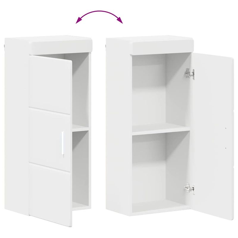 Casa si Gradina - Mobilier - Mobilier baie - Corpuri baie - Set de mobilier pentru baie cu sertar TULUM Alb Lemn compozit - Infinity.ro