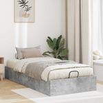 Casa si Gradina - Mobilier - Paturi si accesorii - Paturi - Cadru de pat otoman Gri din beton 203 x 80,5 x 25 cm - Infinity.ro