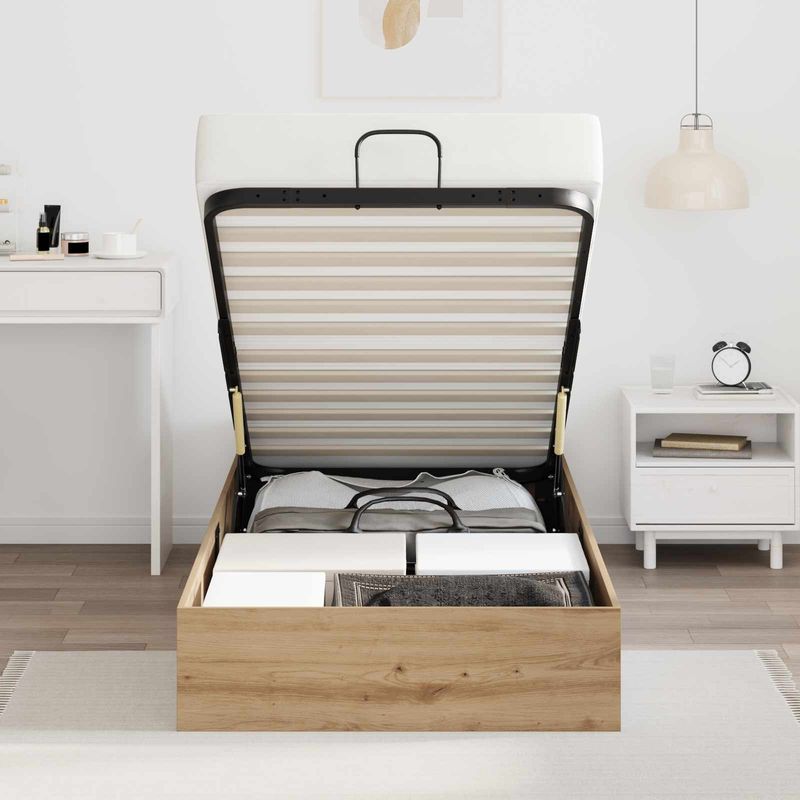 Casa si Gradina - Mobilier - Paturi si accesorii - Paturi - Cadru de pat otoman Stejar Artizanal 193 x 120 x 25 cm - Infinity.ro