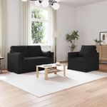 Casa si Gradina - Mobilier - Canapele si coltare - Canapele - Canapea 120cm 2 pcs Negru Metal - Infinity.ro