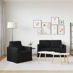 Casa si Gradina - Mobilier - Canapele si coltare - Canapele - Canapea 120cm 2 pcs Negru Metal - Infinity.ro
