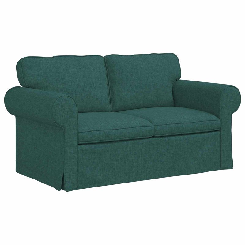 Casa si Gradina - Mobilier - Canapele si coltare - Canapele - Canapea 120cm 2 pcs Verde inchis Metal - Infinity.ro