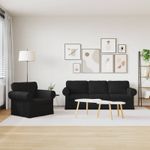Casa si Gradina - Mobilier - Canapele si coltare - Canapele - Canapea 180cm 2 pcs Negru Metal - Infinity.ro