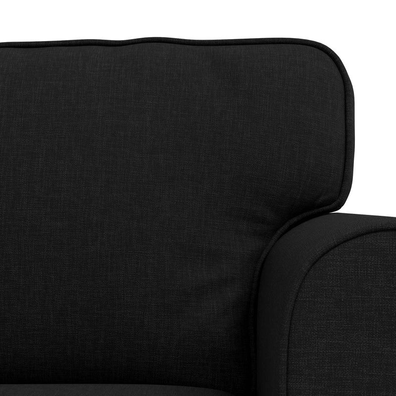 Casa si Gradina - Mobilier - Canapele si coltare - Canapele - Canapea 180cm 2 pcs Negru Metal - Infinity.ro