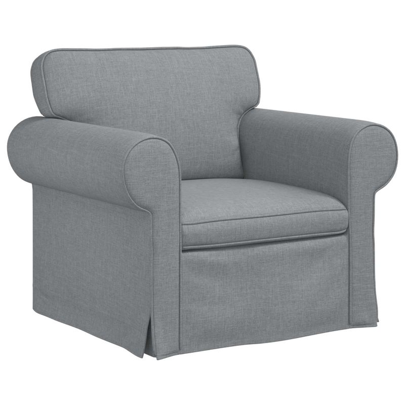 Casa si Gradina - Mobilier - Canapele si coltare - Canapele - Canapea 210cm 2 pcs Gri deschis Metal - Infinity.ro