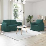 Casa si Gradina - Mobilier - Canapele si coltare - Canapele - Canapea 120cm 2 pcs Verde inchis Metal - Infinity.ro
