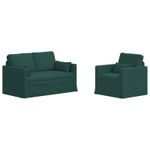 Casa si Gradina - Mobilier - Canapele si coltare - Canapele - Canapea 120cm 2 pcs Verde inchis Metal - Infinity.ro
