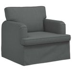 Casa si Gradina - Mobilier - Canapele si coltare - Canapele - Canapea 120cm 2 pcs Gri inchis Metal - Infinity.ro