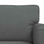 Casa si Gradina - Mobilier - Canapele si coltare - Canapele - Canapea 120cm 2 pcs Gri inchis Metal - Infinity.ro