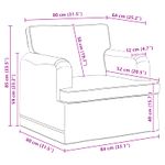 Casa si Gradina - Mobilier - Canapele si coltare - Canapele - Canapea 120cm 2 pcs Gri inchis Metal - Infinity.ro