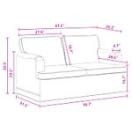 Casa si Gradina - Mobilier - Canapele si coltare - Canapele - Canapea 120cm 2 pcs Gri inchis Metal - Infinity.ro