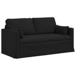 Casa si Gradina - Mobilier - Canapele si coltare - Canapele - Canapea 140cm 2 pcs Negru Metal - Infinity.ro