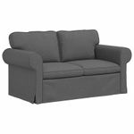 Casa si Gradina - Mobilier - Canapele si coltare - Canapele - Canapea 120cm 2 pcs Gri inchis Metal - Infinity.ro
