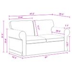 Casa si Gradina - Mobilier - Canapele si coltare - Canapele - Canapea 120cm 2 pcs Gri inchis Metal - Infinity.ro