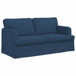 Casa si Gradina - Mobilier - Canapele si coltare - Canapele - Canapea 140cm 2 pcs albastru Metal - Infinity.ro