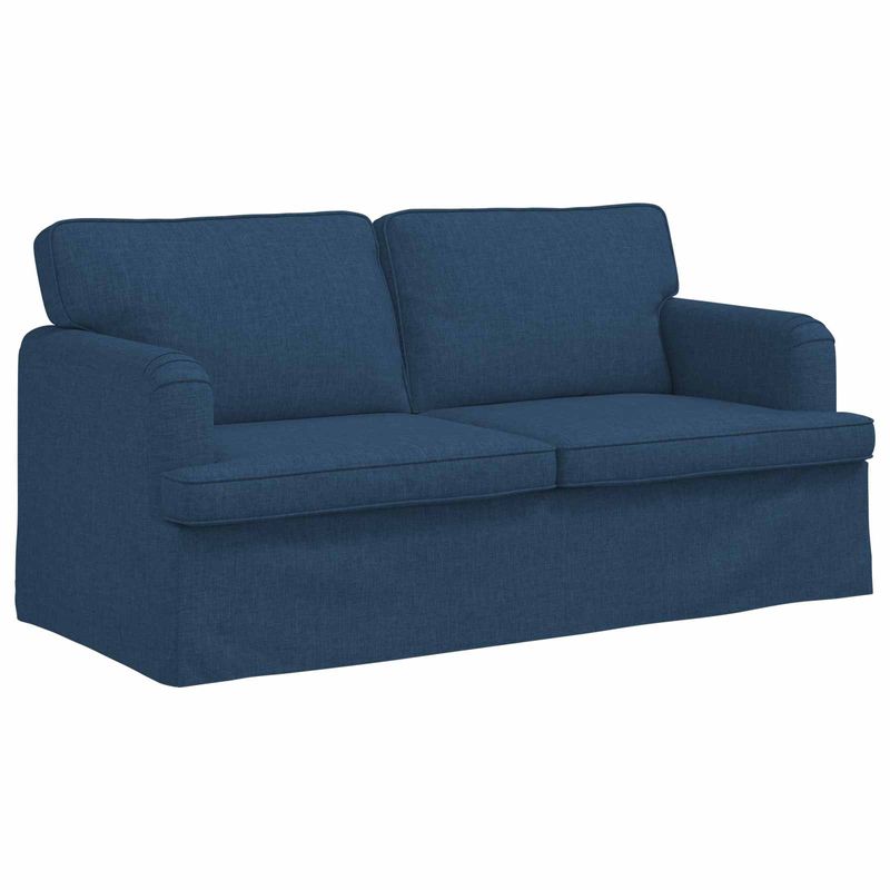 Casa si Gradina - Mobilier - Canapele si coltare - Canapele - Canapea 140cm 2 pcs albastru Metal - Infinity.ro