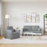 Casa si Gradina - Mobilier - Canapele si coltare - Canapele - Canapea 140cm 2 pcs Gri deschis Metal - Infinity.ro